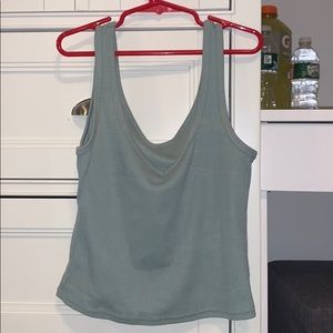 Green crop top!!